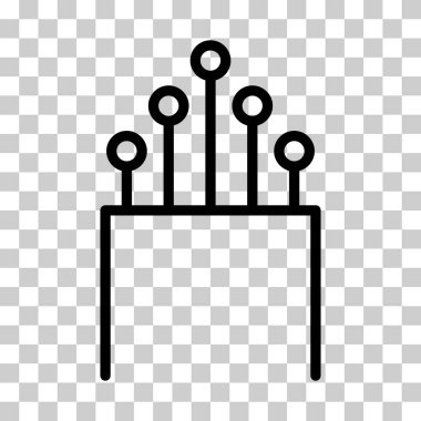 Optik kablo simgesi, teknoloji bilgisi kablo ağı, dijital internet vektör illüstrasyonu .