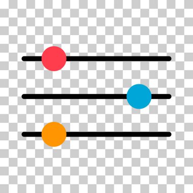 Ses karıştırıcı kontrol simgesi, filtre ses sembolü düğmesi, işaret işareti illüstrasyonunu değiştir .