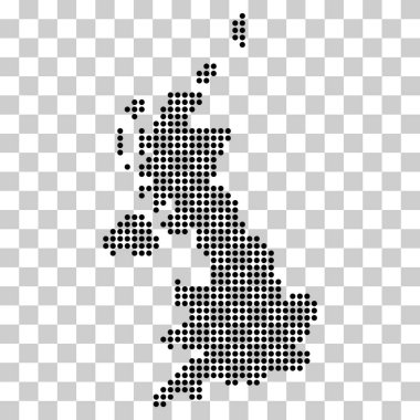 The United Kingdom of Great Britain and Northern Ireland map, detailed web vector illustration . clipart