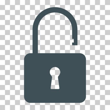 Klasik tasarım simgesini kilitle, anahtar deliği ağ düğmesi şekli, güvenli vektör çizimi .