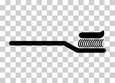 Tooth brush care icon, dental hygiene web sign, health medicine vector illustration .