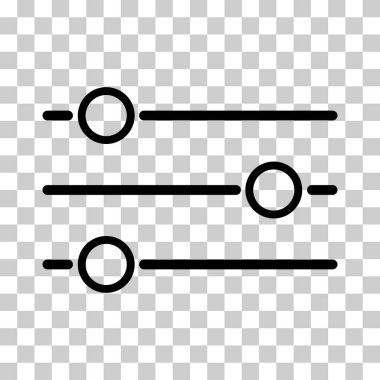 Ses karıştırıcı kontrol simgesi, filtre ses sembolü düğmesi, işaret işareti illüstrasyonunu değiştir .