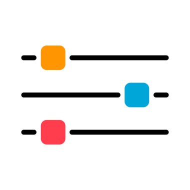Ses karıştırıcı kontrol simgesi, filtre ses sembolü düğmesi, işaret işareti illüstrasyonunu değiştir .