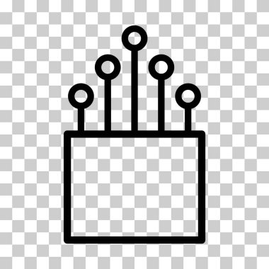 Optik kablo simgesi, teknoloji bilgisi kablo ağı, dijital internet vektör illüstrasyonu .