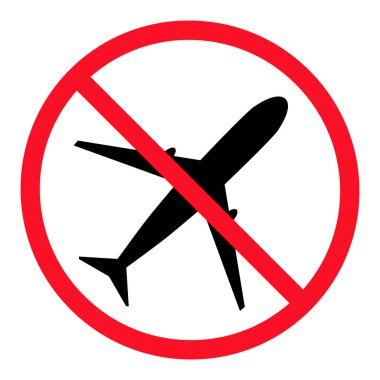 Uçak dikkat seyahat sembolü, düzlem tasarımı şekil simgesi, uçak sineği illüstrasyonu .