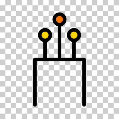 Optik kablo simgesi, teknoloji bilgisi kablo ağı, dijital internet vektör illüstrasyonu .