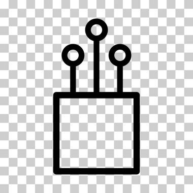 Optik kablo simgesi, teknoloji bilgisi kablo ağı, dijital internet vektör illüstrasyonu .