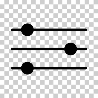 Ses karıştırıcı kontrol simgesi, filtre ses sembolü düğmesi, işaret işareti illüstrasyonunu değiştir .