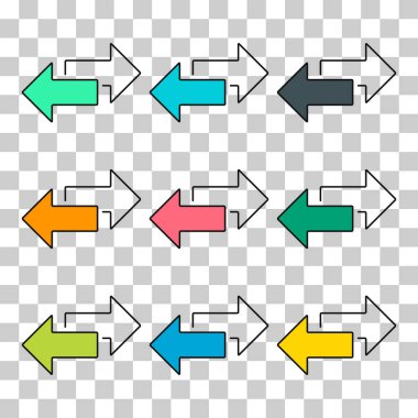 Değişim ok aktarım simgesi kümesi, Web düğmesi tasarımı değiş tokuşu, sembol vektör illüstrasyonunu taşı .
