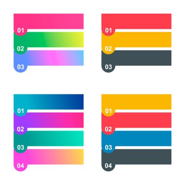 Infographic dikey diyagram seti, iş bilgisi tasarımı, grafik vektör çizimi .