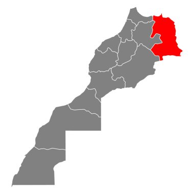 Fas haritasının oryantal seti şekil, seyahat web simgesi çizimi .