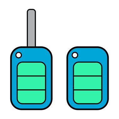 Otomobil anahtarı simgesi, kapı sistemi otomobil güvenliği web tasarımı, kilidi aç vektör illüstrasyonuName .