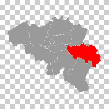 Belçika haritası Liege, seyahat web düz konsept vektör çizimi .