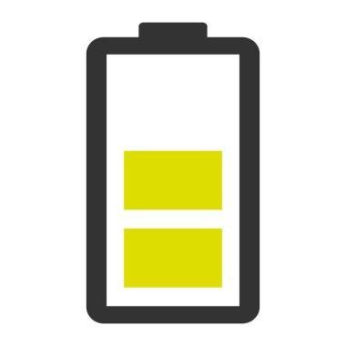 Güç teknolojisi simgesi, pil ağ şekli tasarımı, enerji seviyesi vektör çizimi .