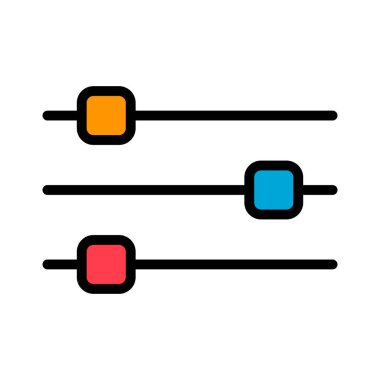 Ses karıştırıcı kontrol simgesi, filtre ses sembolü düğmesi, işaret işareti illüstrasyonunu değiştir .