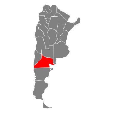 Arjantin harita sembolü Rio Zencisi şekil, seyahat web ikonu çizimi .