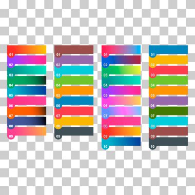 Infographic dikey diyagram seti, iş bilgisi tasarımı, grafik vektör çizimi .