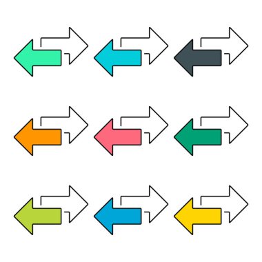 Değişim ok aktarım simgesi kümesi, Web düğmesi tasarımı değiş tokuşu, sembol vektör illüstrasyonunu taşı .