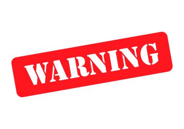 Uyarı pul sembolü, etiket etiketi işareti düğmesi, metin sancak vektör illüstrasyonu .