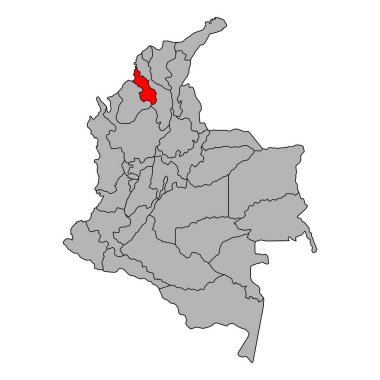 Kolombiya haritasının başarısı, seyahat web düz konsept vektör çizimi .