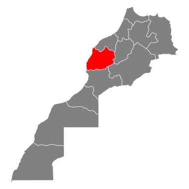 Marakeş-Safi set Fas haritası sembol şekli, seyahat web simgesi çizimi .