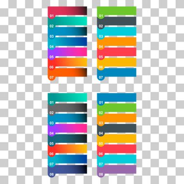 Infographic dikey diyagram seti, iş bilgisi tasarımı, grafik vektör çizimi .