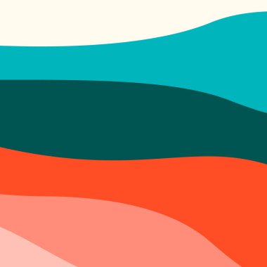 Dalga eğrisi tasarımı, modern çizgi deseni, grafik covec vektör çizimi .