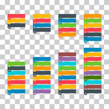 Infographic dikey diyagram seti, iş bilgisi tasarımı, grafik vektör çizimi .