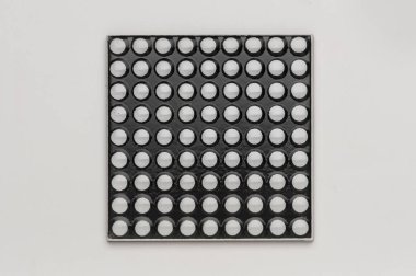 Beyaz noktalı siyah kiremit, izole.