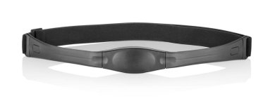 Temiz tasarım siyah kalp atış hızı monitörü izole edildi