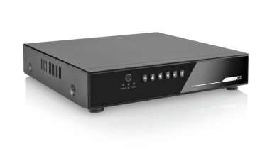 İzole edilmiş güvenlik sistemleri için DVR 'ın yan görünümü