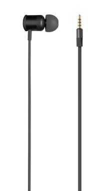 Bağlantı p2 tıkaçlı siyah kulaklığın kenarı, izole