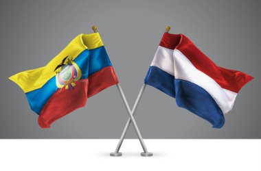 Hollanda ve Ekvador 'un İki Dalgalı Bayrakları, Hollanda ve Ekvador İlişkilerinin İşareti