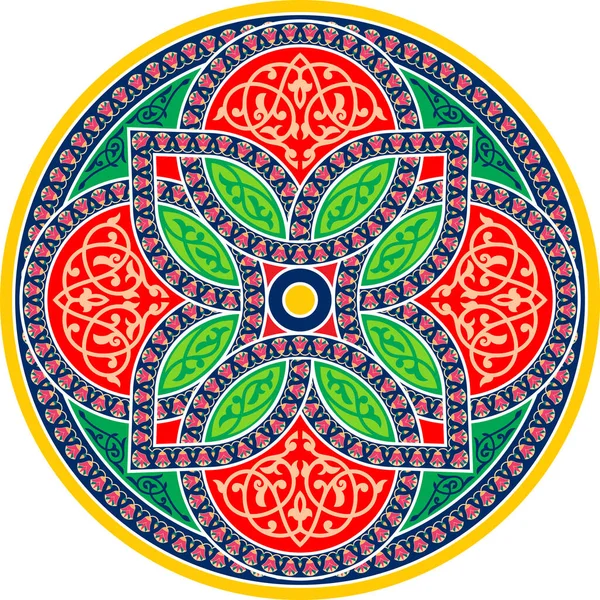 Vivid Islamic Art Illustration Ramadan Festival Designs Fabric Colorful Background — Stock Photo, Image