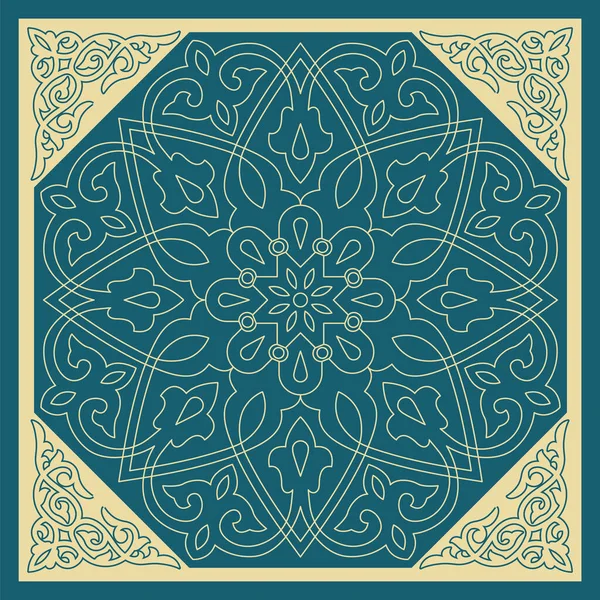 ラマダーンのイスラム装飾アートイラスト ファブリックデザイン — ストック写真