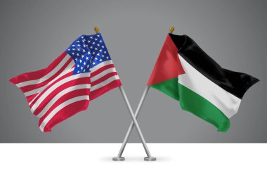 Amerika Birleşik Devletleri ve Filistin 'in İki Dalgalı Bayrağı, Amerikan ve İlişkilerin İşareti