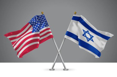 Amerika ve İsrail 'in İki Dalgalı Bayrakları, Amerikan ve İlişkilerin İşareti