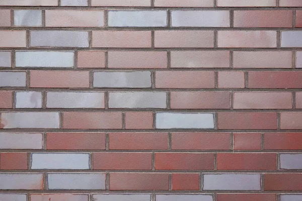 現代的な赤茶色とグレーのクリンカーレンガの壁の背景のテクスチャ — ストック写真