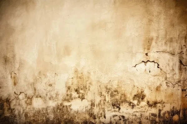 古いグランジの壁の背景のテクスチャ コピースペースと汚れた割れた石膏 — ストック写真