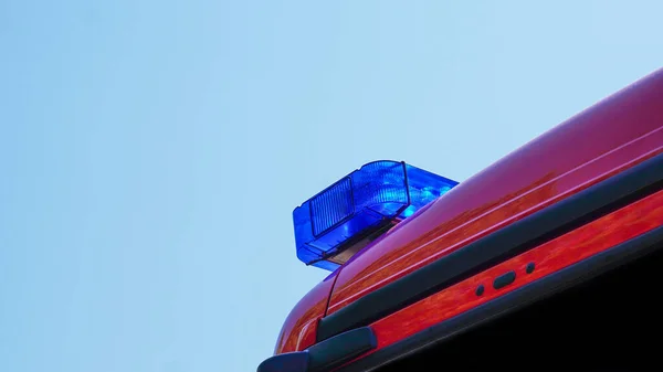 stock image emergency blue light on rescue vehicle ore fire truck car roof known as Blaulicht in Germany