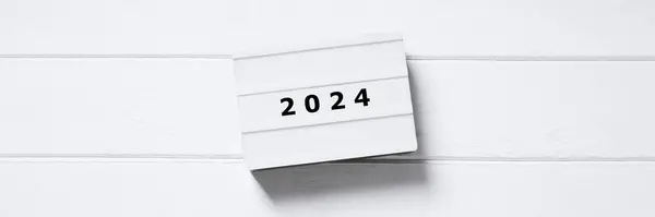 year 2024 minimalistic web banner or header