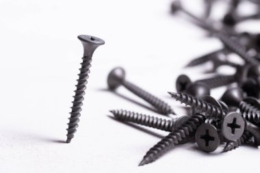 Metal, Paslanmaz Çelik Kendini Vurma Beyaz ahşap sırt vidaları