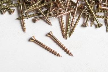 Metal, Paslanmaz Çelik Kendini Vurma Beyaz ahşap sırt vidaları