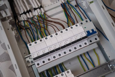 electrical circuit breaker, device, on the wall