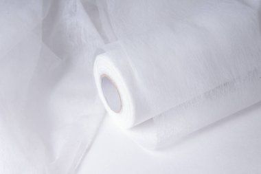 Non woven material, covering roll for medical bed clipart