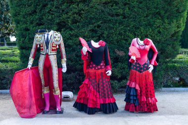 Mardid, İspanya, Kasım 06: 2023, geleneksel ulusal adam ve...