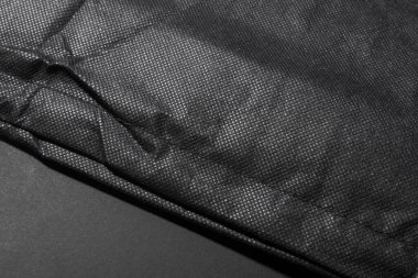 Paket için siyah dokunmamış kumaş dokusu, füzyon arayüzü