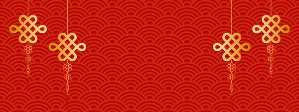 Nouvel Chinois Vecteur Rouge Fond Dragon Échelle Texture Peau Avec — Image vectorielle