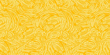 Makarna, spagetti, erişte desenli arka plan tasarımı. Kıvrımlı karalama desenleri, geleneksel İtalyan makarnası kusursuz desen. Vektör illüstrasyonu