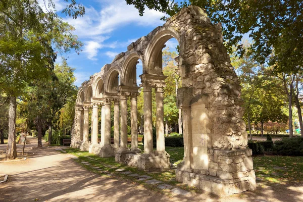 Arcos Castilfale Parque Ilha Burgos Jardim Romântico Burgos Castela Leão — Fotografia de Stock